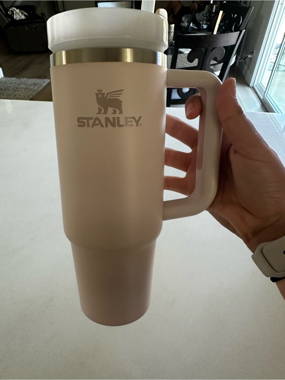 Stanley Insulated Travel Mug with Handle - Pale Pink  30 ounces